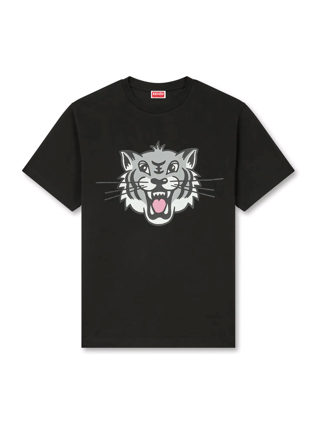 T-Shirt Kenzo Happy Tiger Di Cotone-1