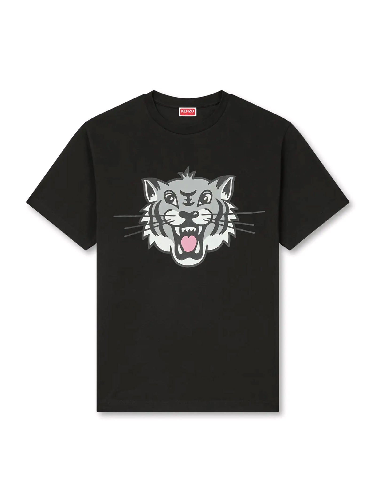 T-Shirt Kenzo Happy Tiger Di Cotone-1