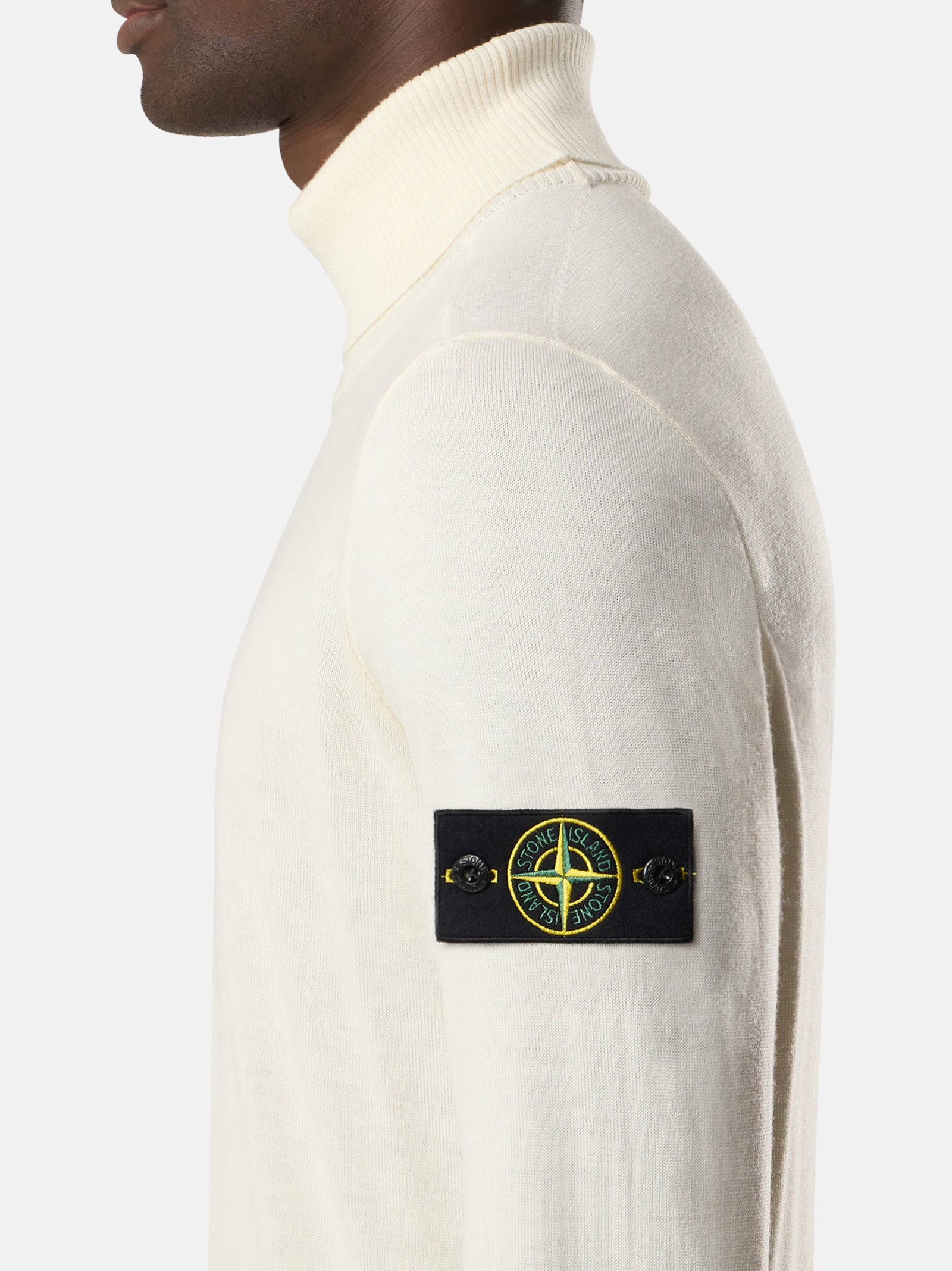Stone Island Maglione Dolcevita Con Bordi A Costine-4
