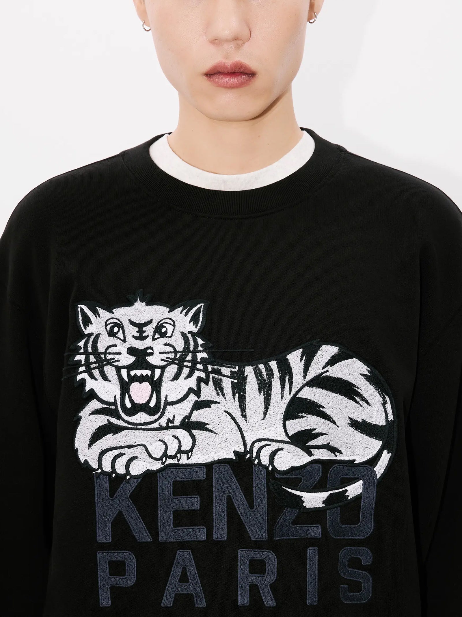 Felpa Ricamata Kenzo Happy Tiger-4
