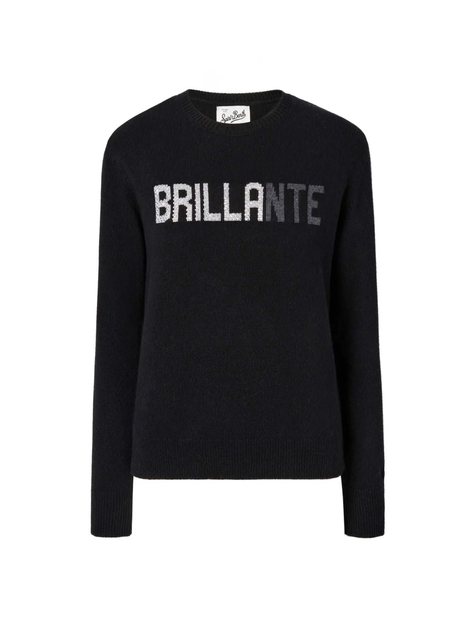 Saint Barth Maglia Girocollo Brillante Nera-1