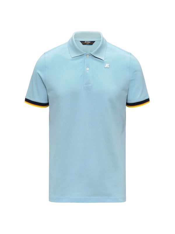 Polo Vincent Pique di K-WAY - uomo blue dream