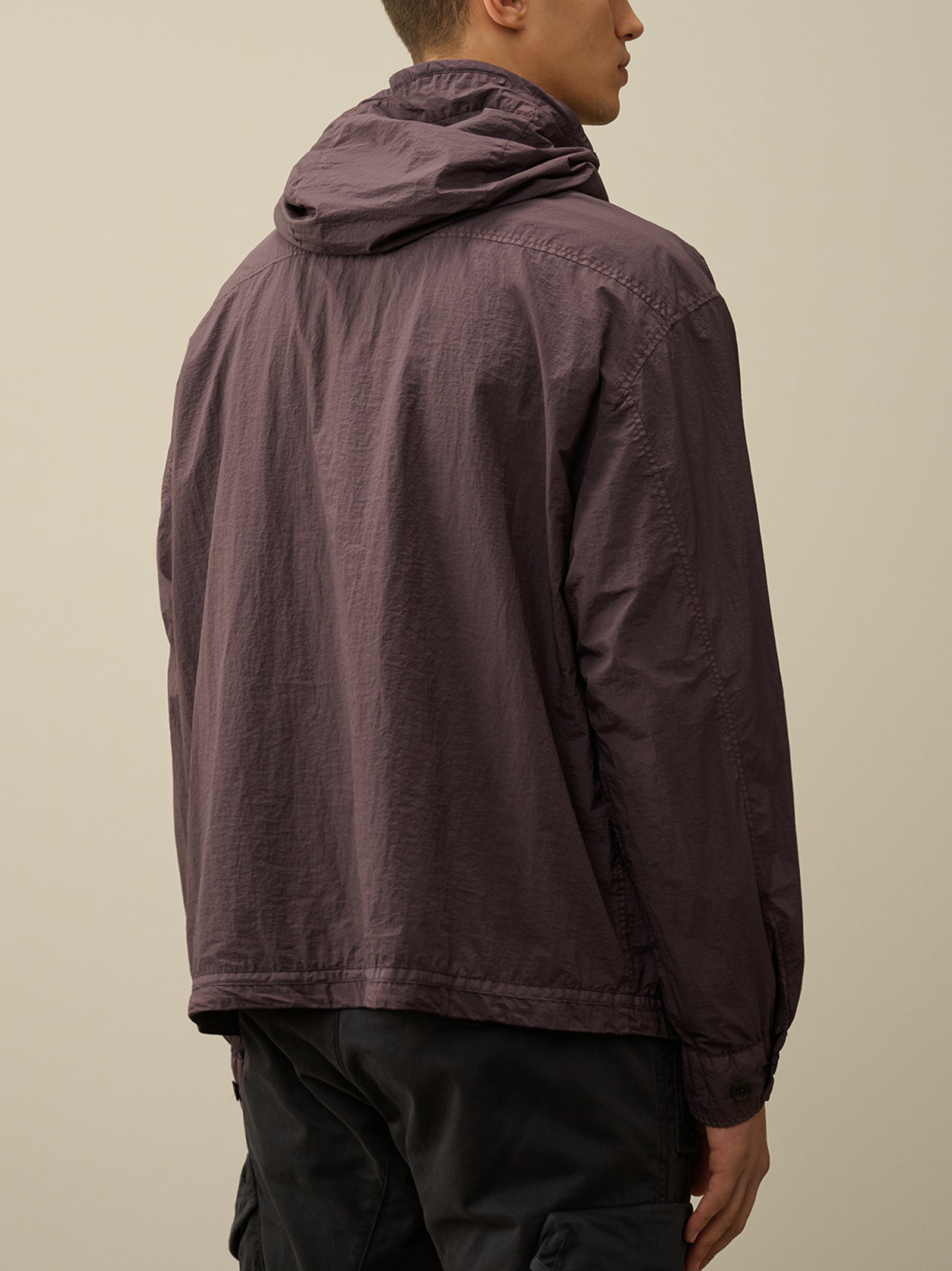 Taylon-L Half Zipped Hooded Overshirt-3