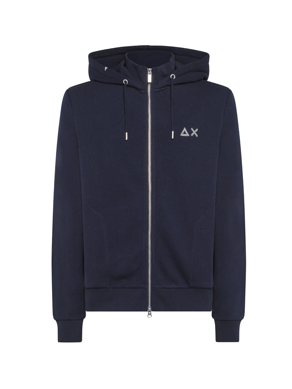 Felpa Zip Con Cappuccio