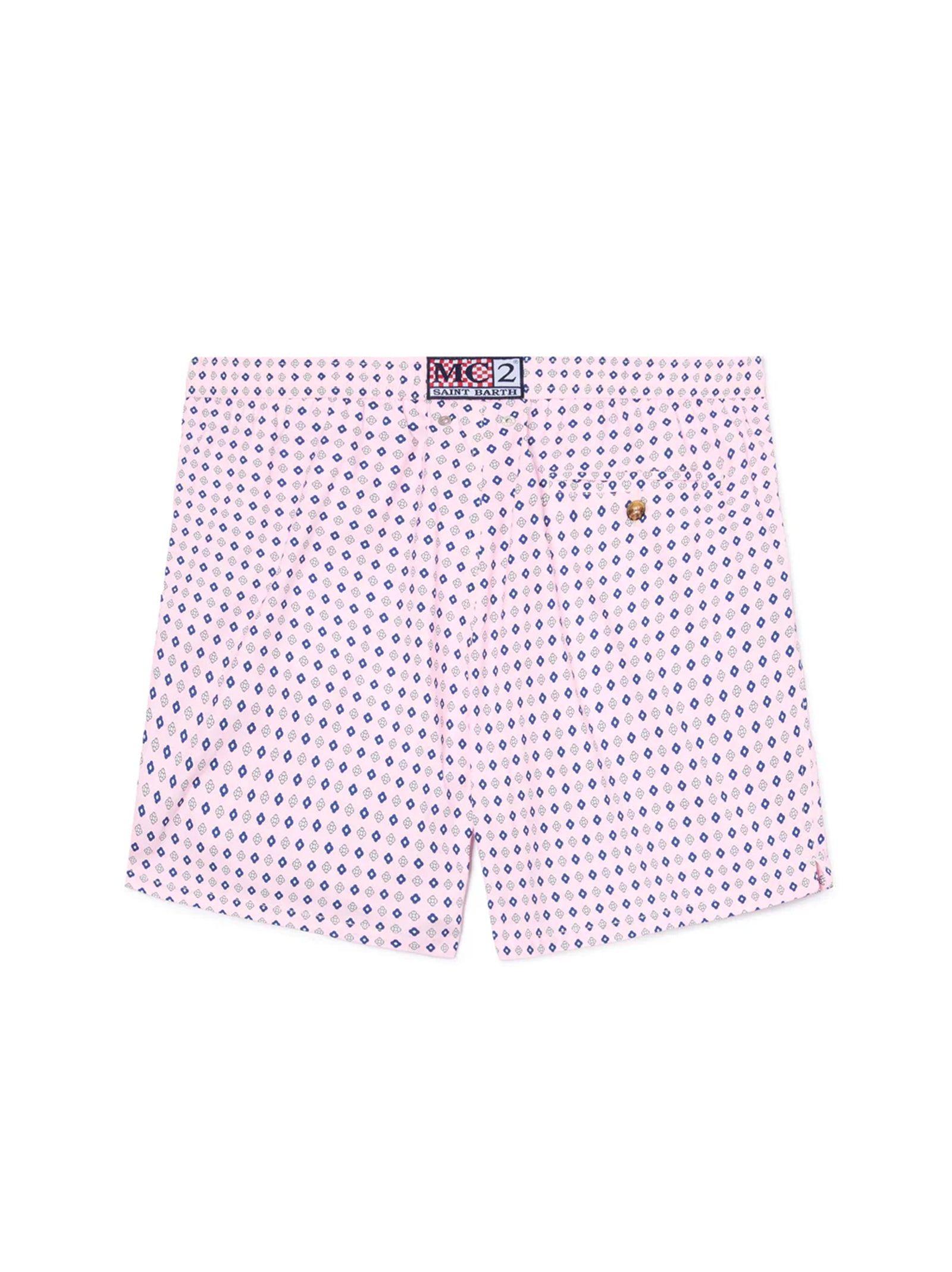 Ostume Mare Lighting Micro Rosa Con Stampa Geometrica All-Over-2