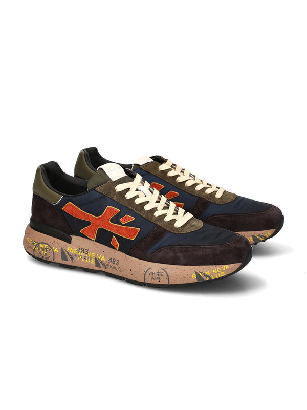 Premiata Sneakers Mickvar 7721 Dark Blue/Dark Brown-2