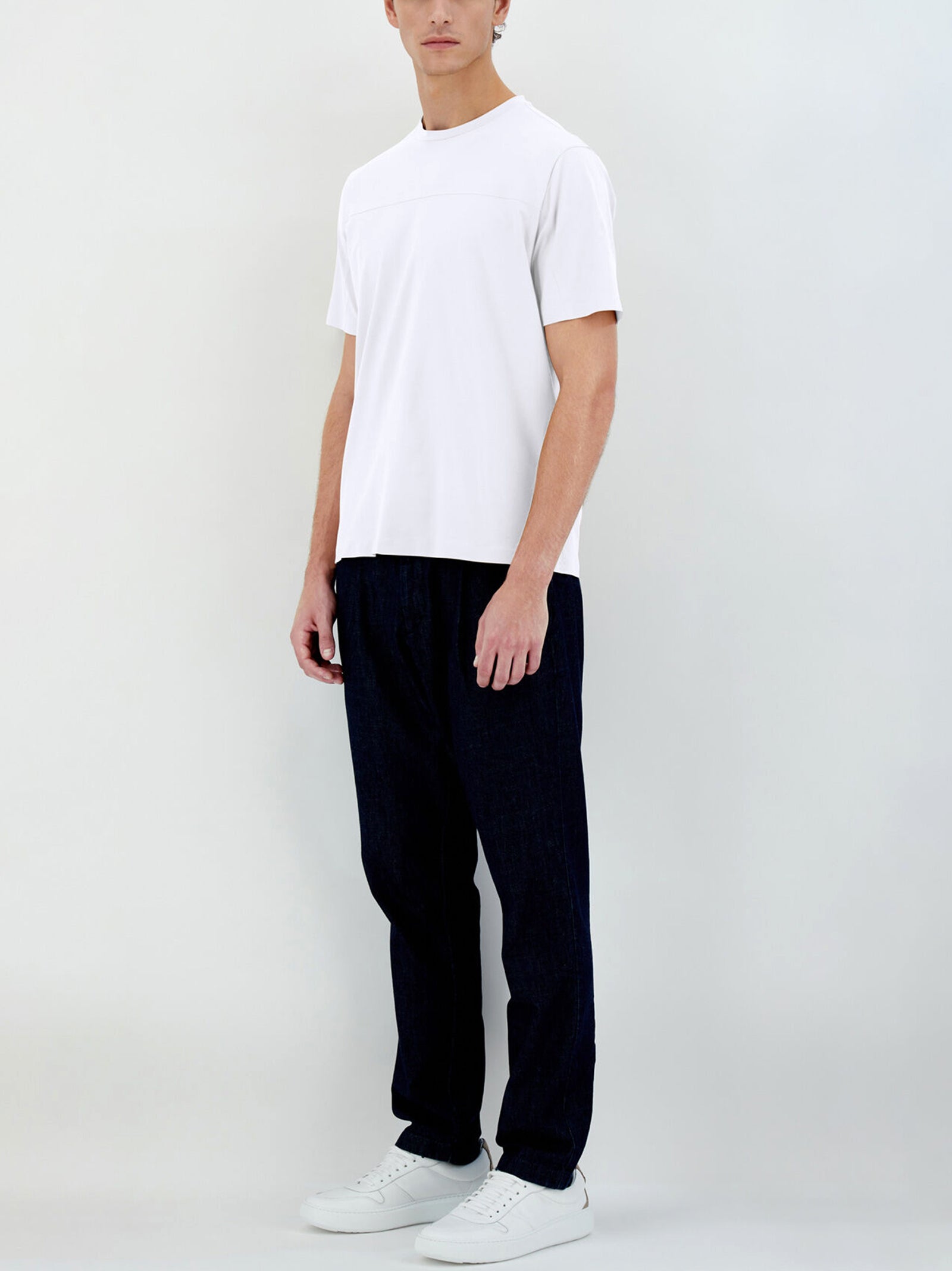 T-Shirt In Superfine Cotton Stretch-3