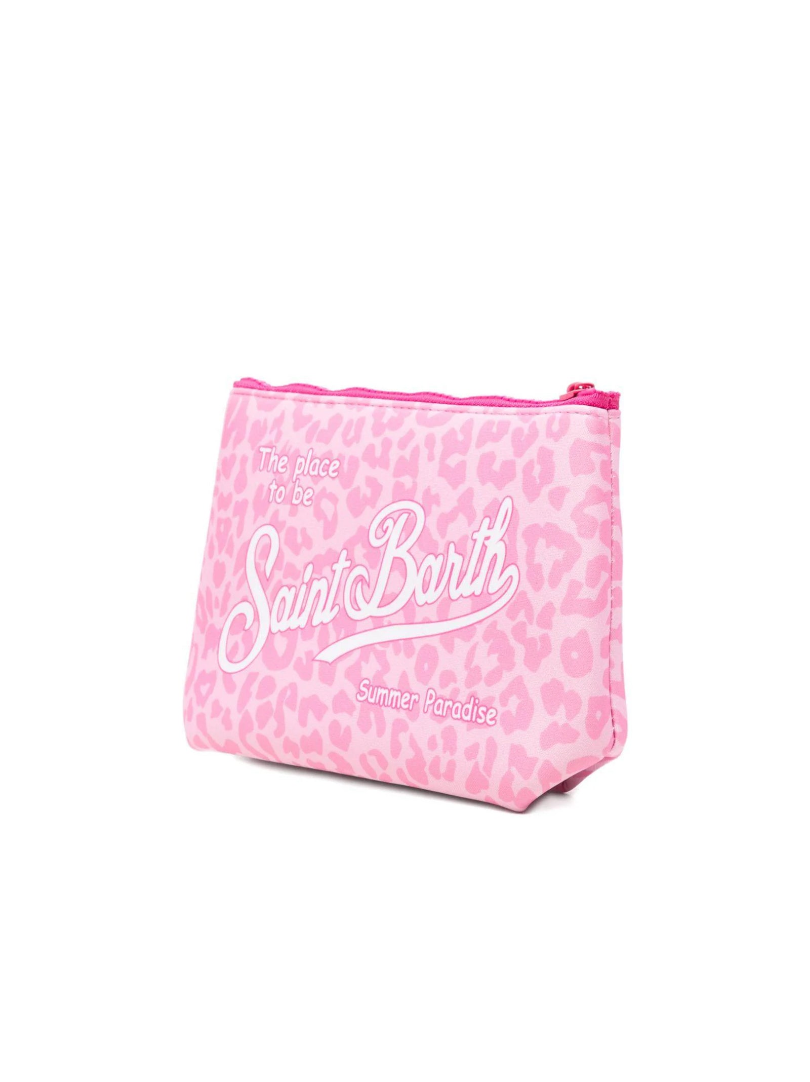 Saint Barth Pochette Aline Leopard Rosa-2