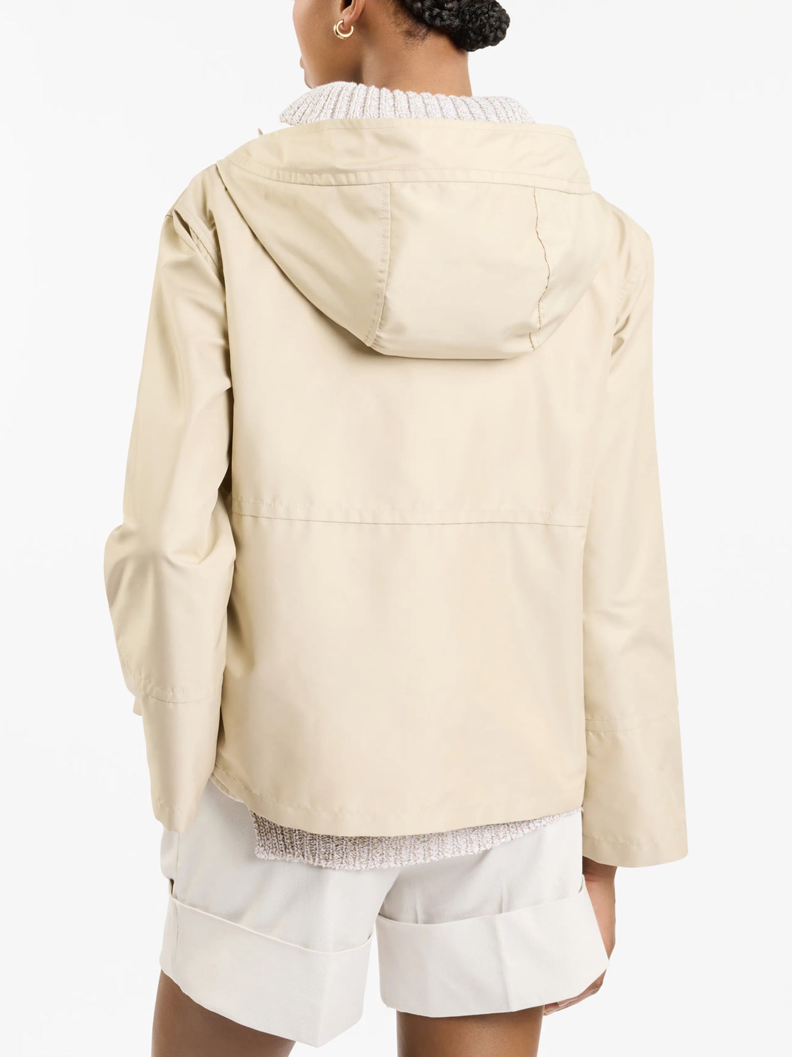 Parka Corto In Popeline Tecnico-3