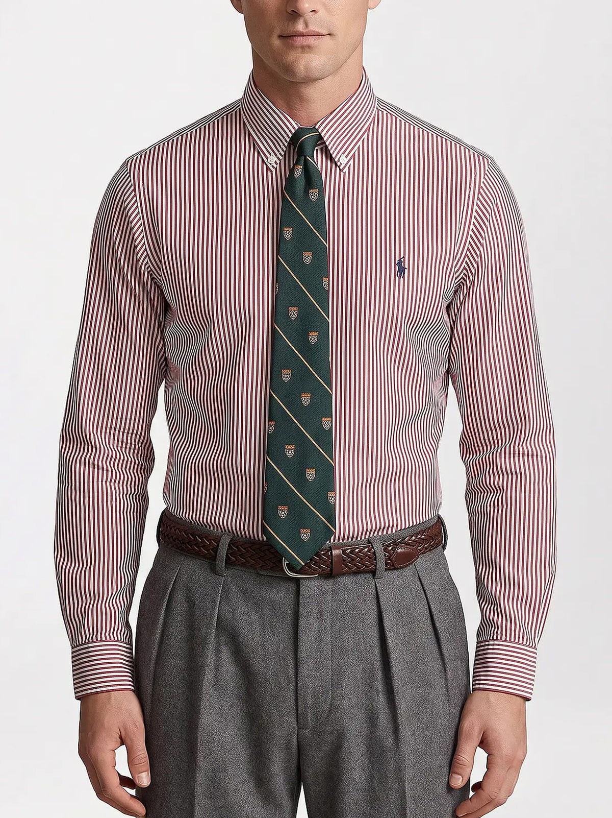 Polo Ralph Lauren Camicia A Righe Bianco Rosse-2