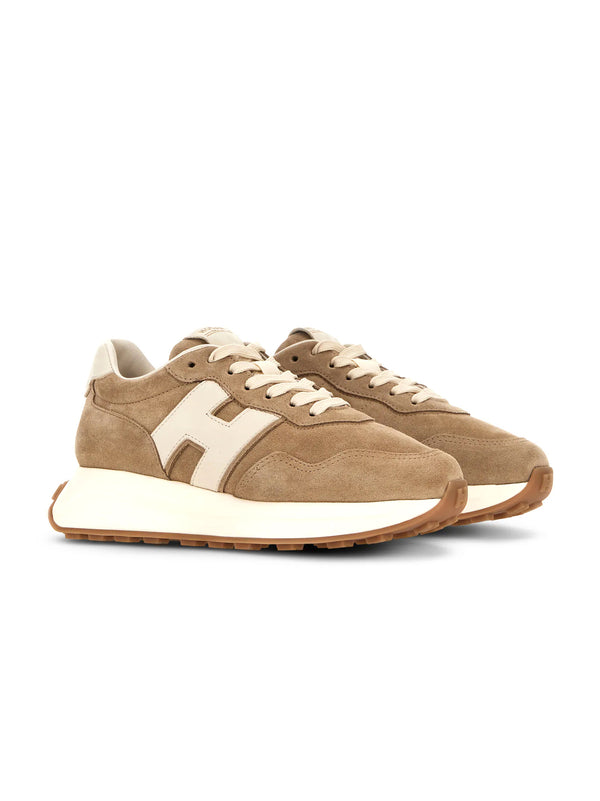 Sneakers Hogan H641 Beige Scuro-2
