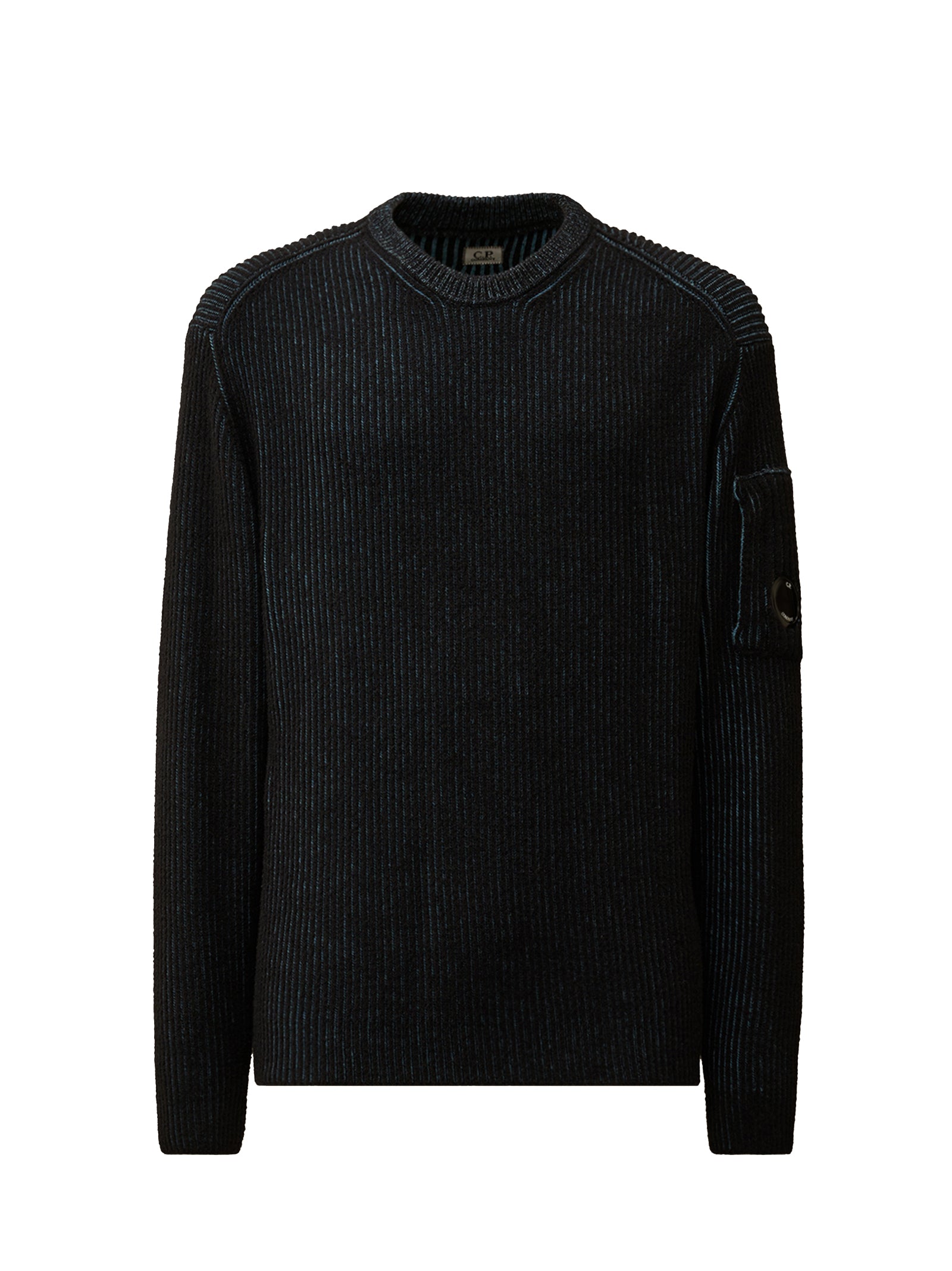Cp Company Fleece Knit Crewneck Lens Sweater-1