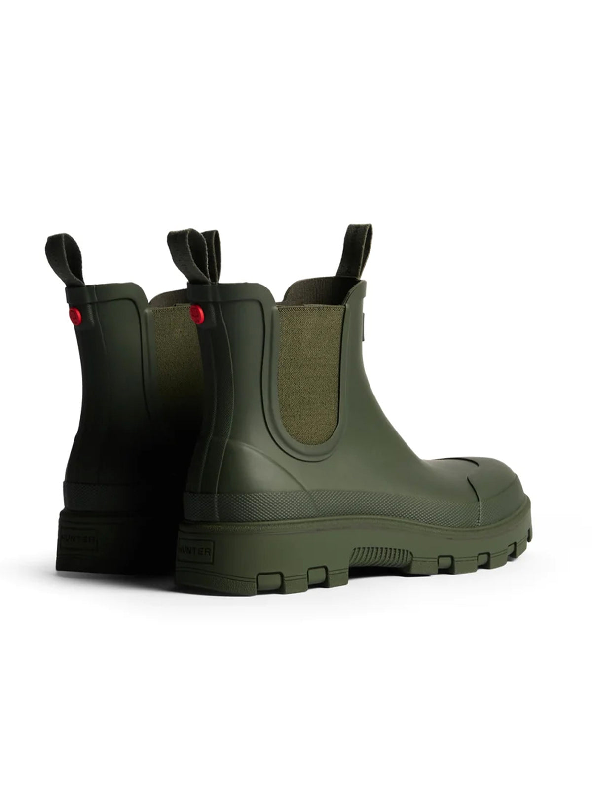 Hunter Stivaletti Elastic Chelsea Boot Dark Olive-3