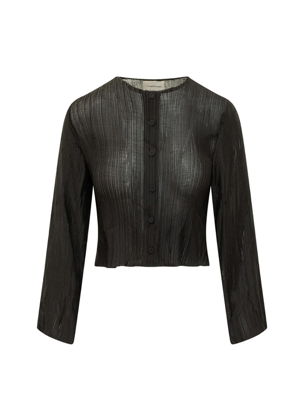 Camicia Chiffon Plissettato