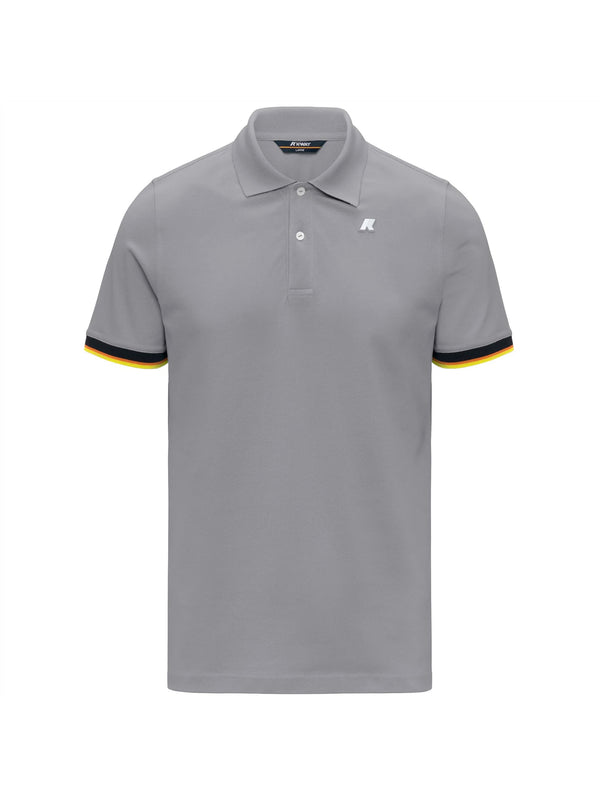 Polo Vincent Pique di K-WAY - uomo grey frost