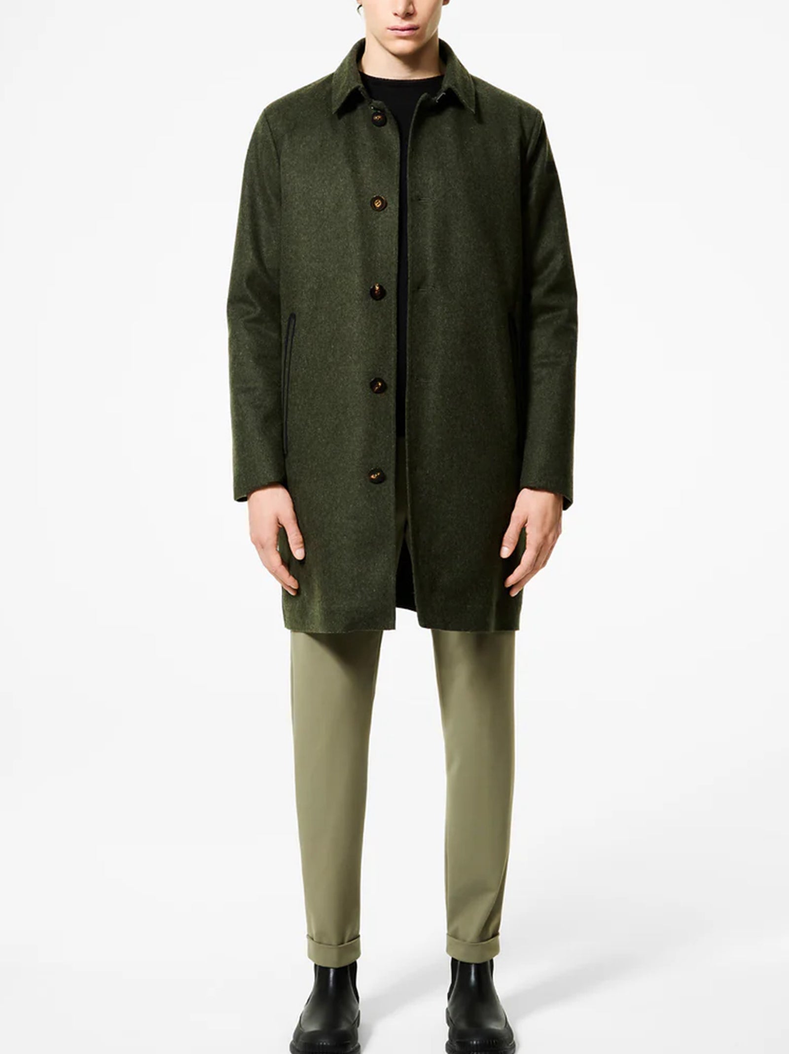 Rrd Loden Floating Coat Jkt Verde-2