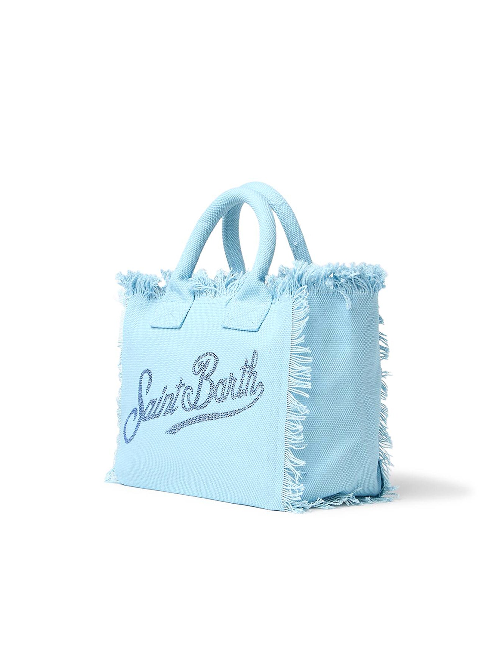 Saint Barth Borsa Colette Frange Strass Celeste-2