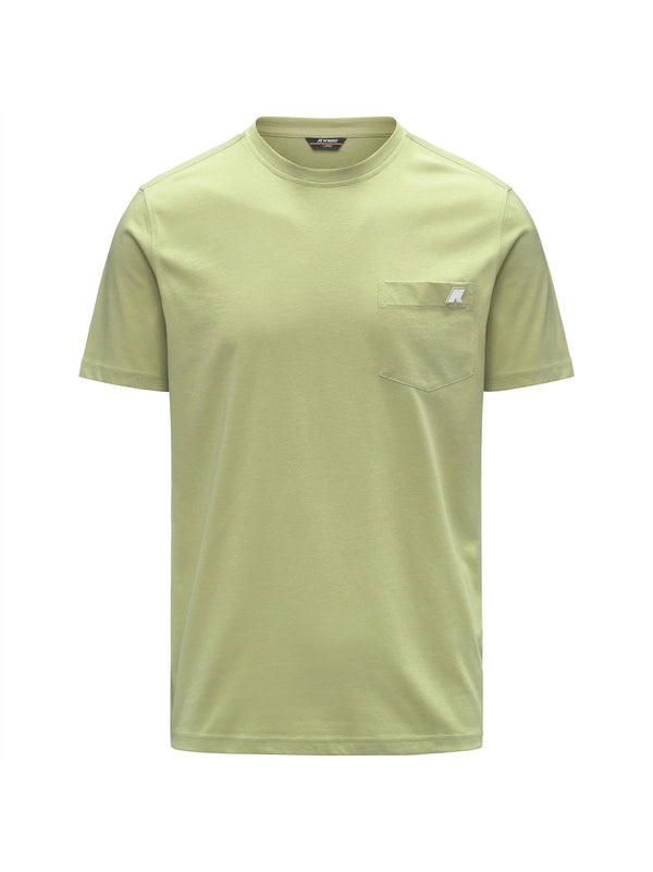 T-Shirt Sigur Jersey Slim Green Dk Lime di K-WAY - uomo