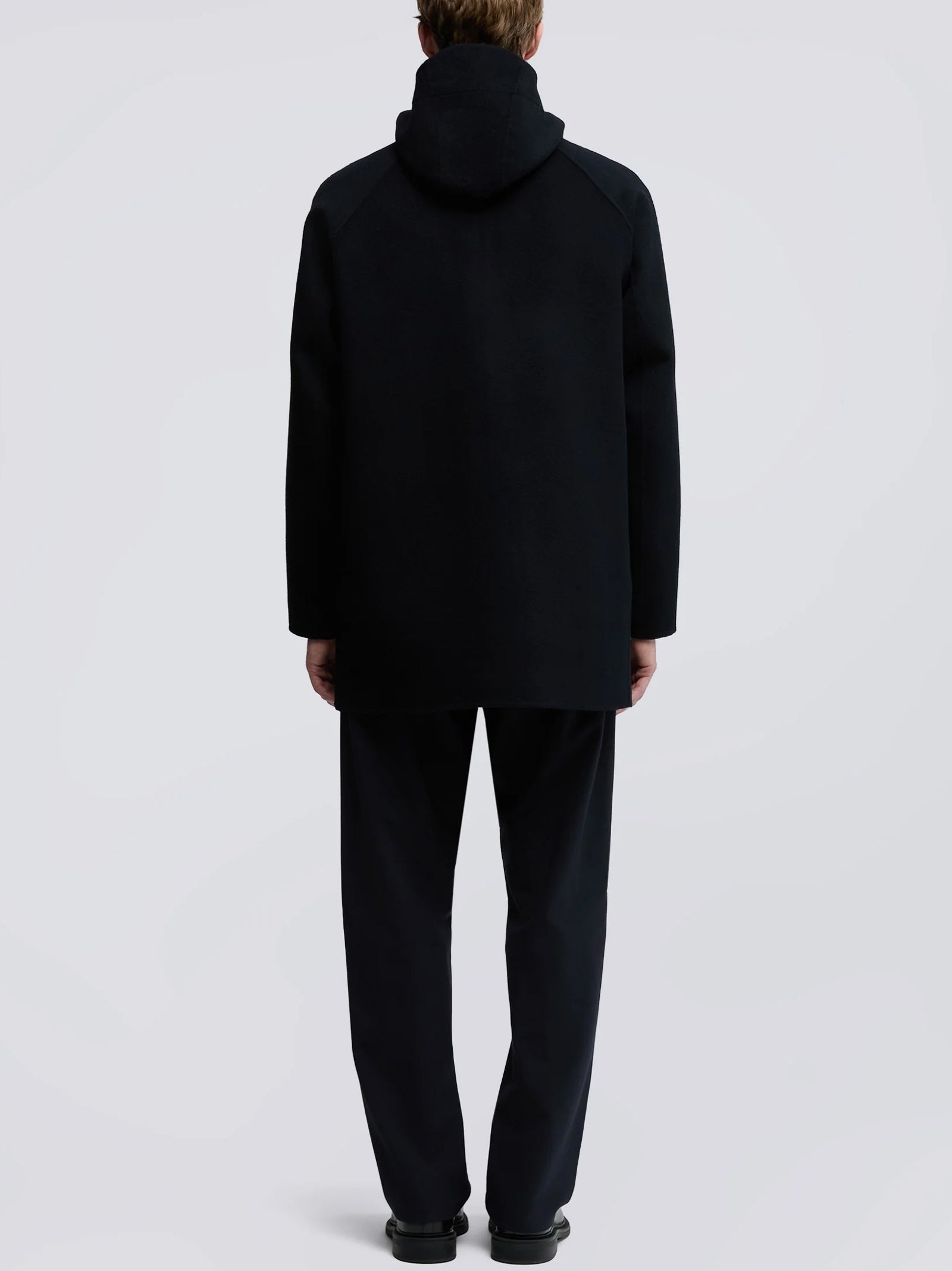 Aspesi Giubbotto Super Doppel In Lana Navy-3