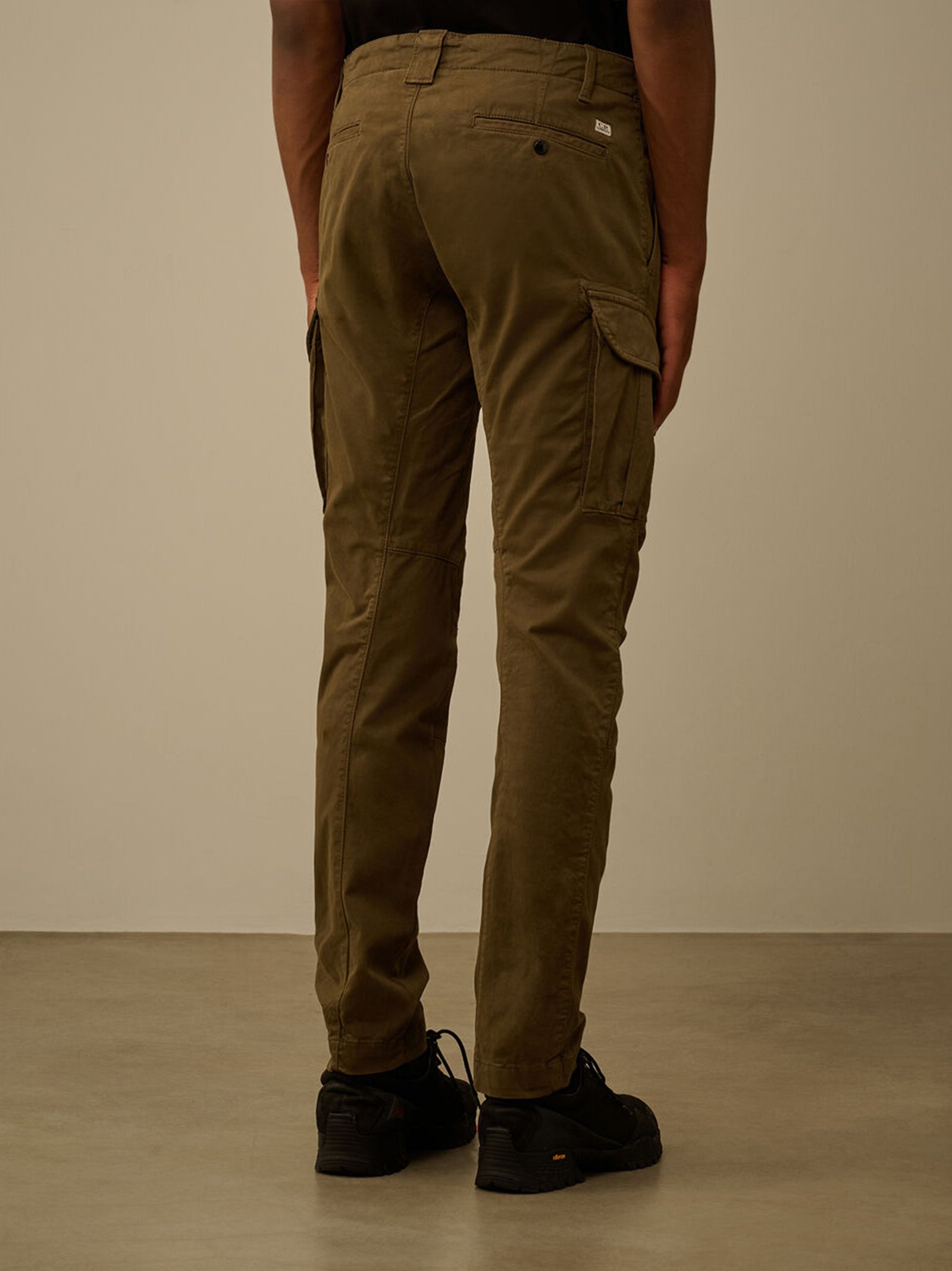 Cp Company Stretch Sateen Ergonomic Lens Cargo Pants Ivy Green-3