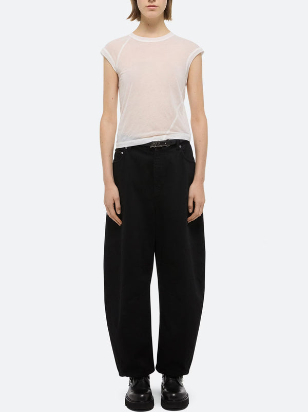 T-Shirt Corta In Maglia Velata-2