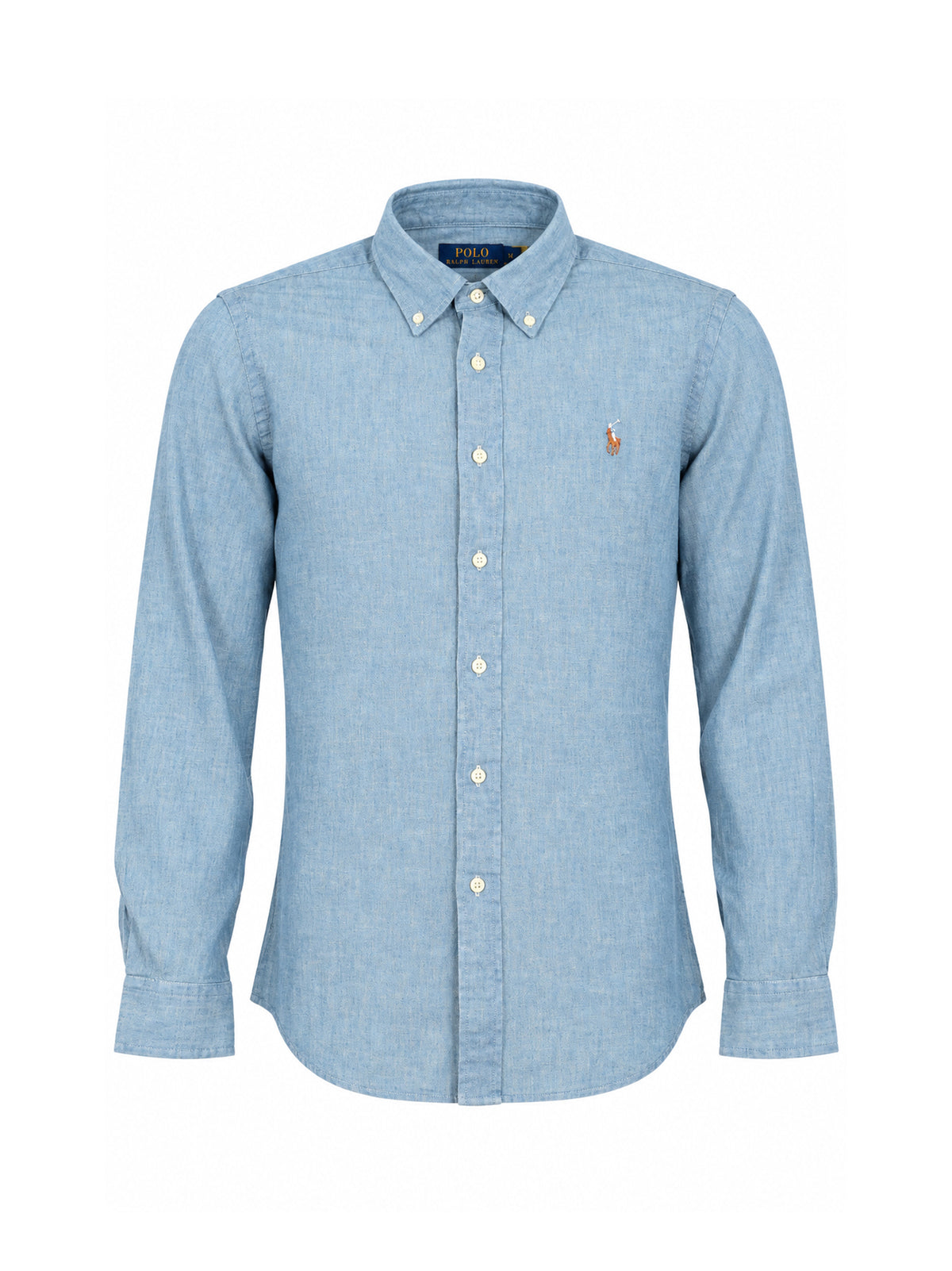 Polo Ralph Lauren Camicia Chambray Celeste-1