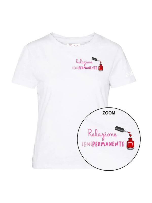SAINT BARTH T-SHIRT RELAZIONE SEMIPERMANENTE BIANCA-SAINT BARTH-EMI0001 09660L