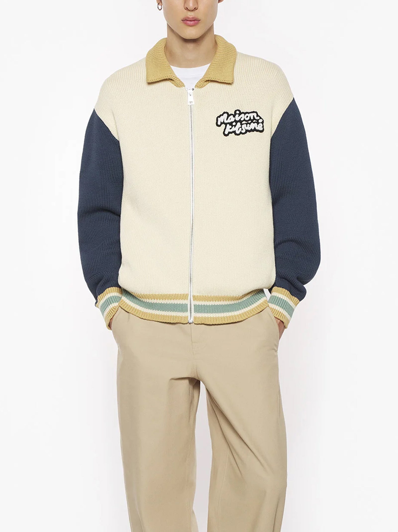 Knitted College Blouson-3