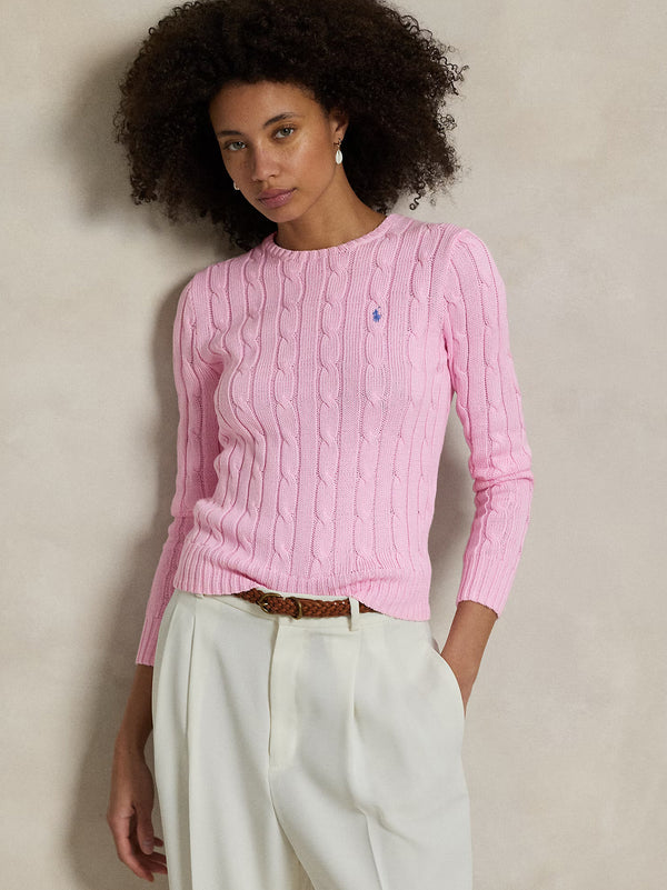 Maglia A Girocollo In Cotone A Trecce-2