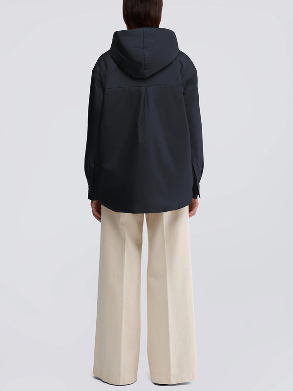 Aspesi Giubbotto Beth Con Cappuccio Nero-2