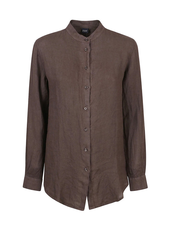 Camicia Regular In Lino