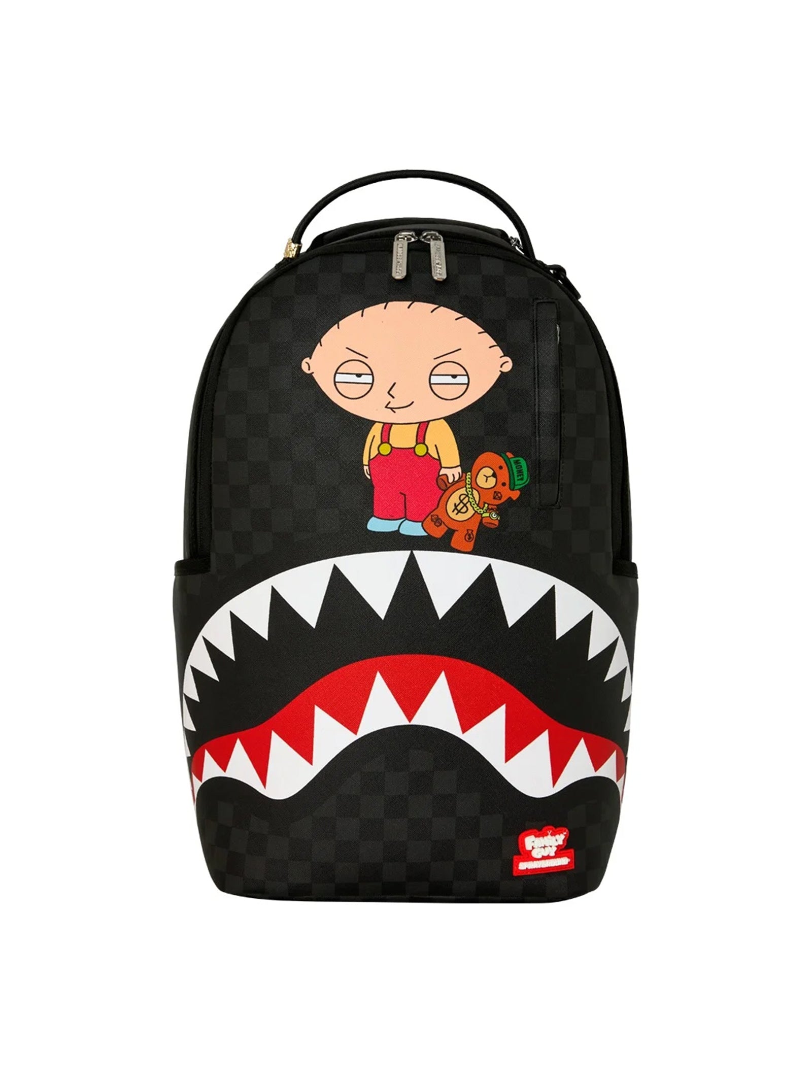 Sprayground Zaino Family Guy Stewie Holding Bear Keychain Backpack-1