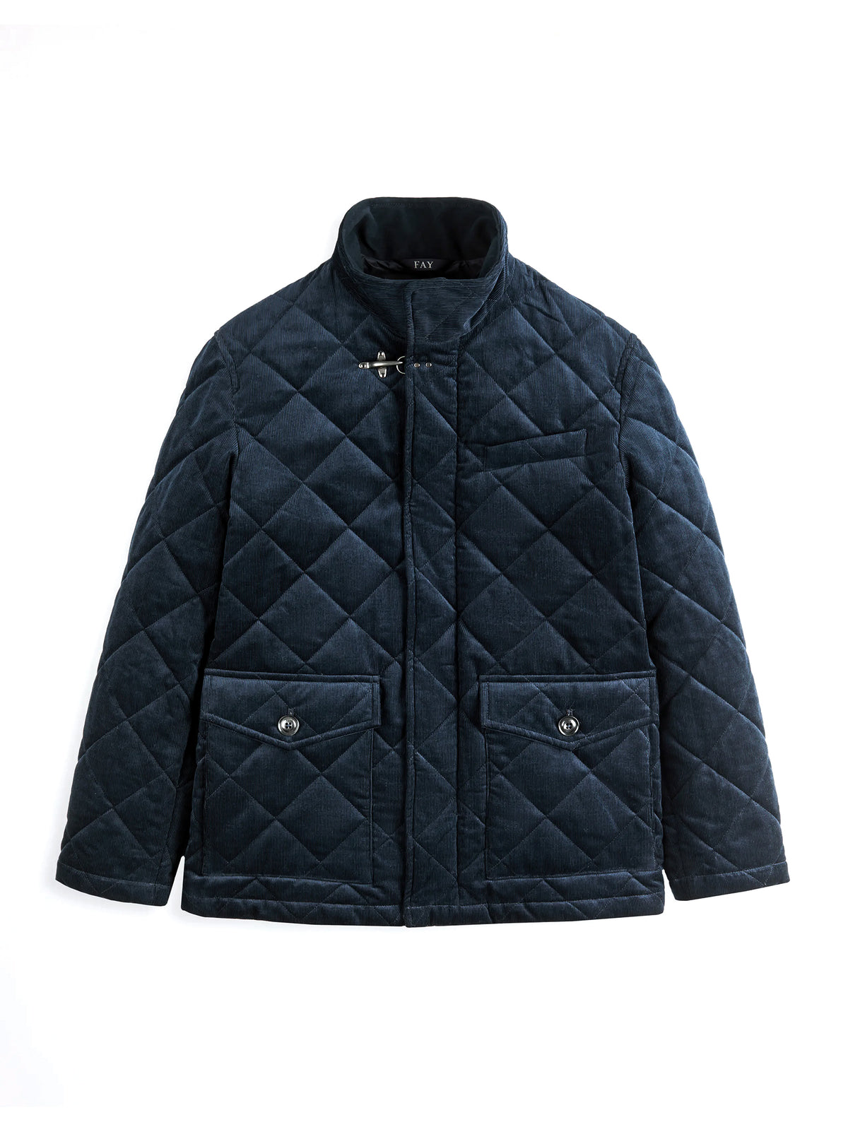 Fay Giacca Caban Trapuntato Blue-1