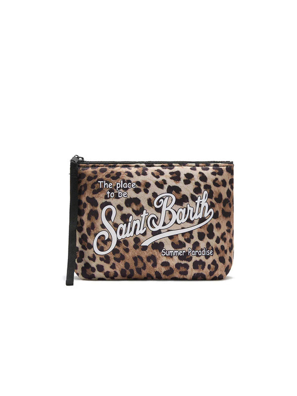POCHETTE ALINE IN SCUBA CON STAMPA LEOPARDATA-SAINT BARTH-ALIN001 00653L