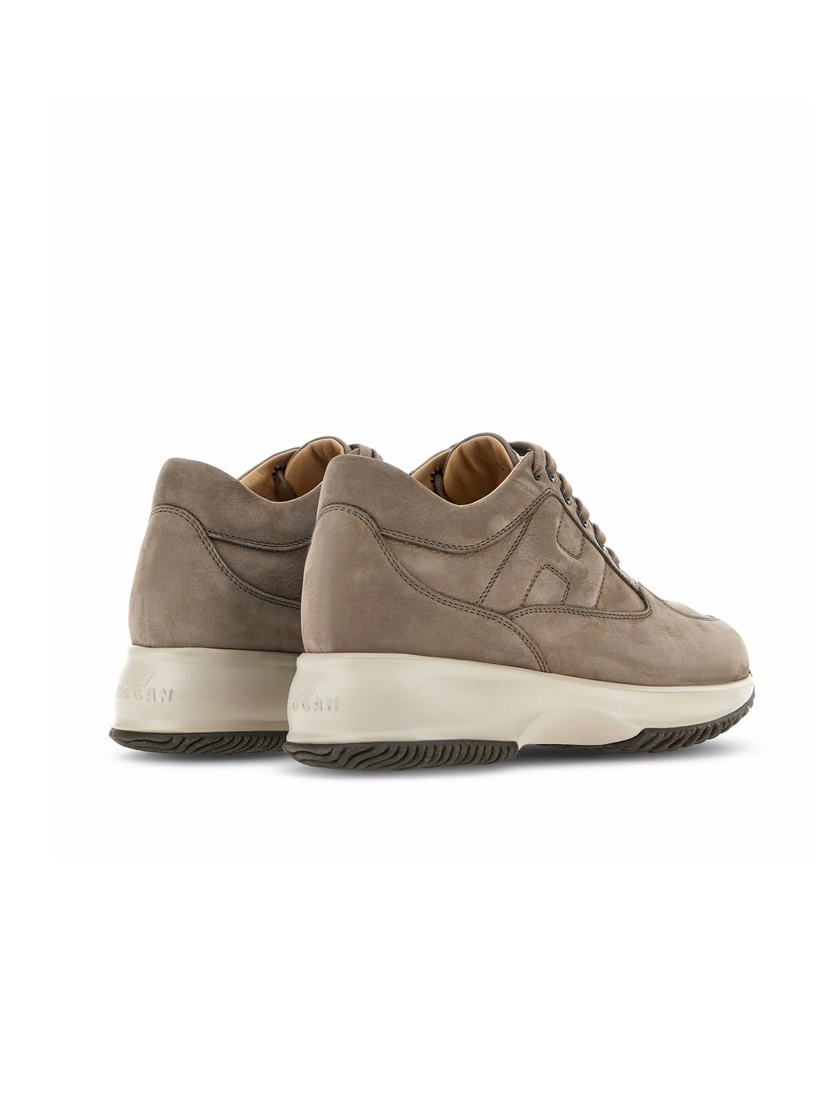 Hogan Sneakers Interactive in nabuk argilla-3