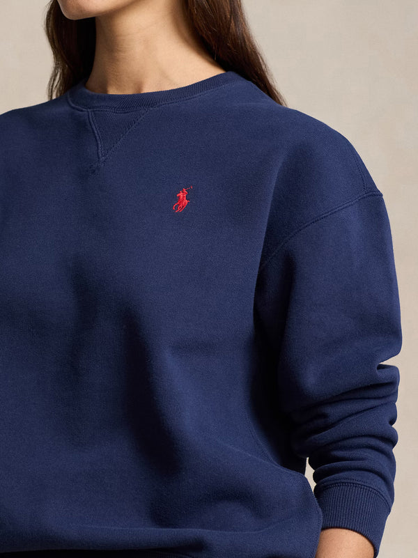 Polo Ralph Lauren Felpa Girogola Blu-2