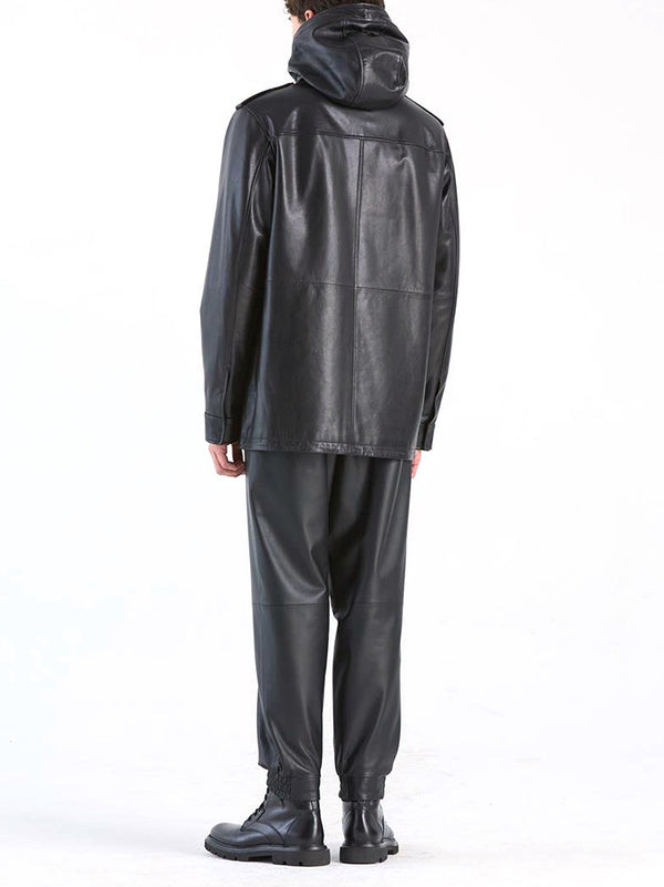 Desa 1972 Leather Parka-2