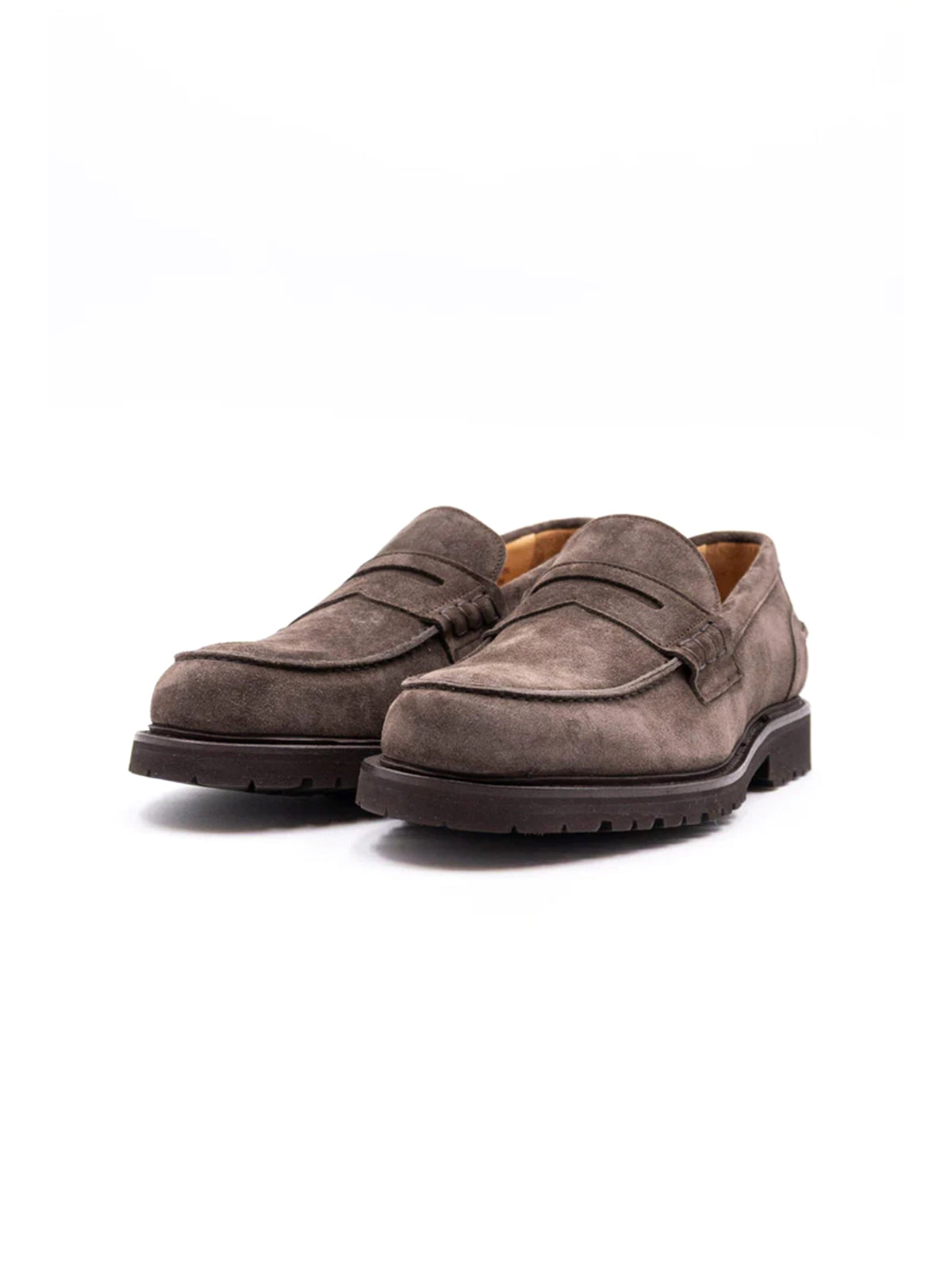 Berwick 1707 Mocassino in suede Repello Calf Dark Peat-2