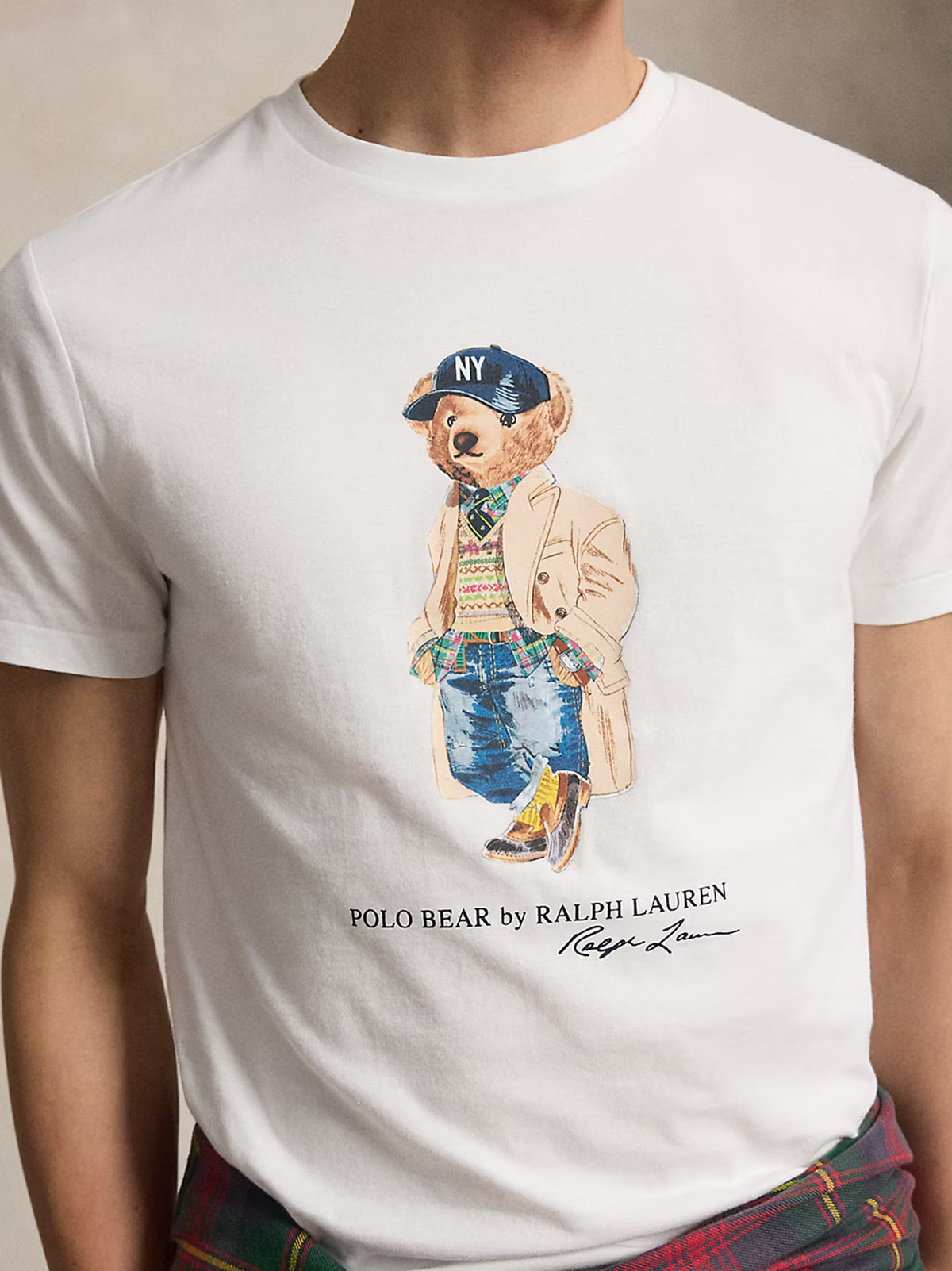 Polo Ralph Lauren T-Shirt Orsetto Polo Bear Slim Fit Bianca-4