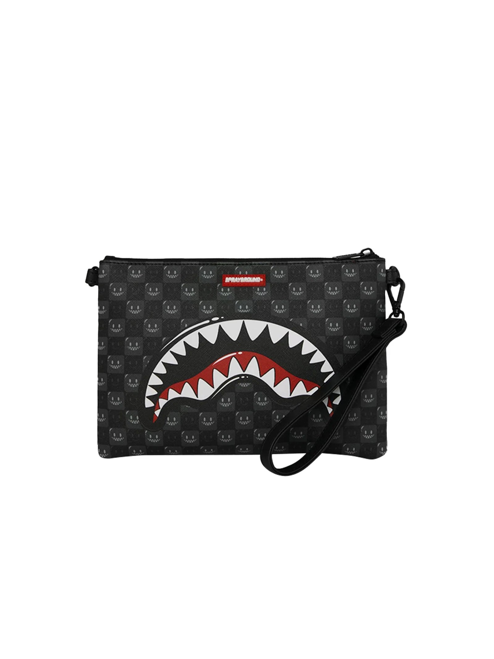 Sprayground Sharks In Paris Wtf Bubbly Black Check Crossover-1