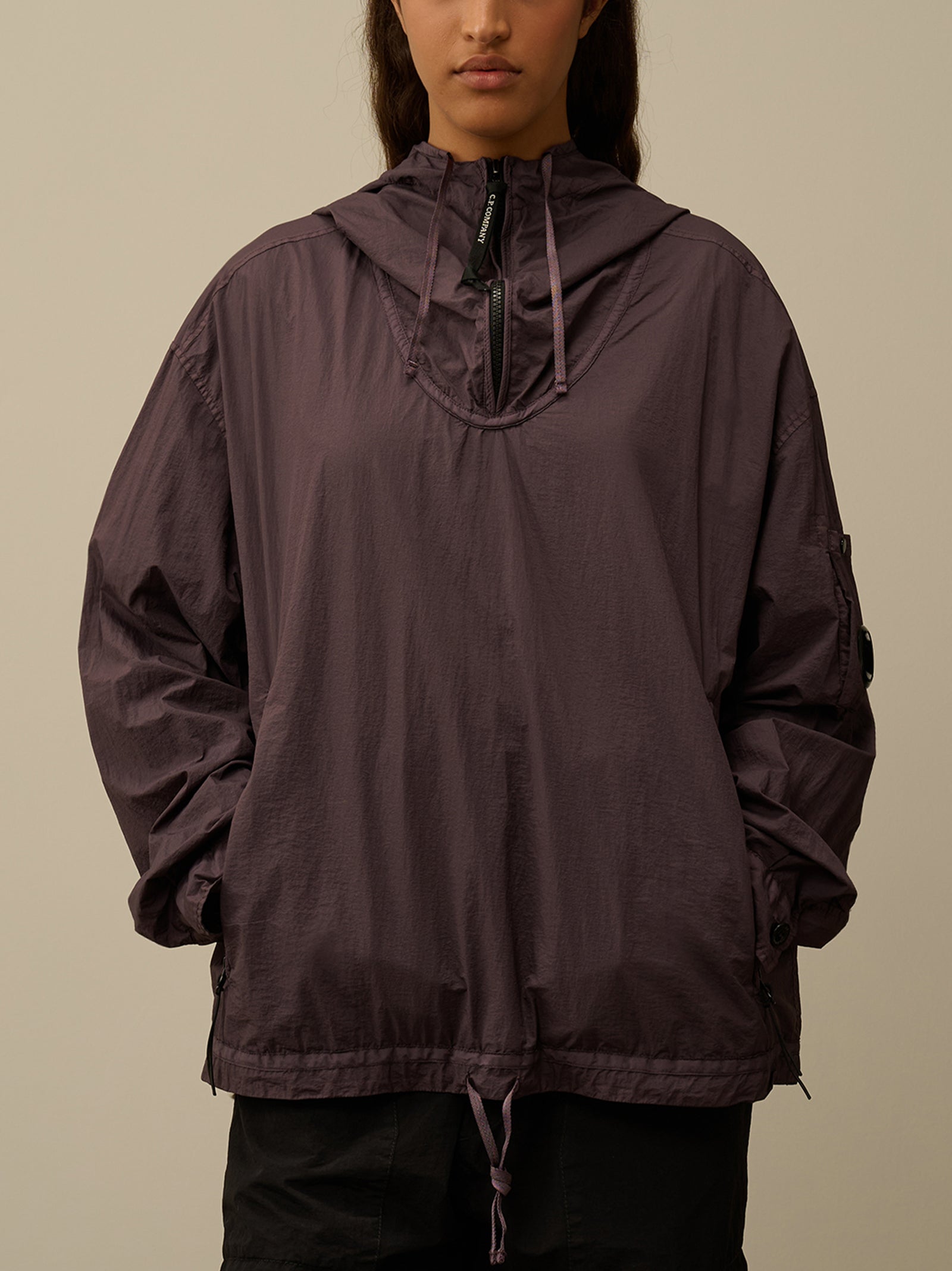 Taylon-L Half Zipped Hooded Overshirt-2