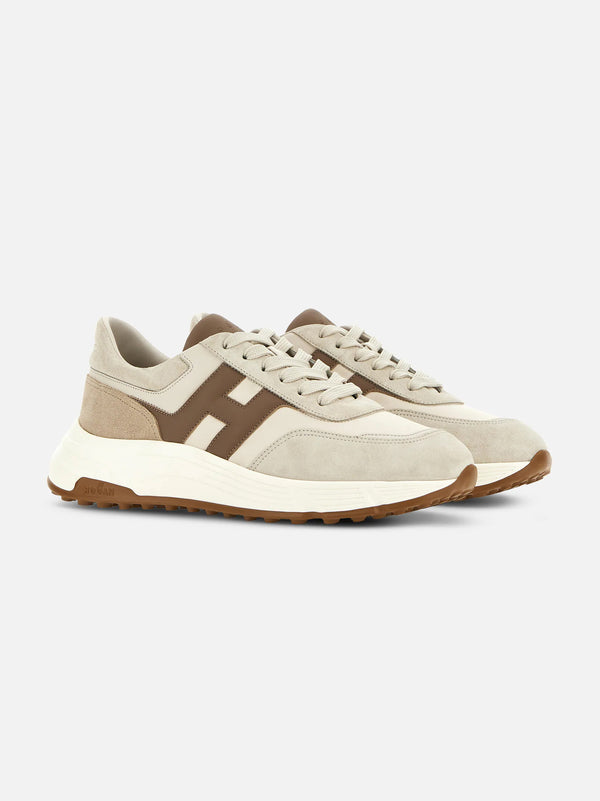 Sneakers Hogan Hyperlight Avorio Marrone-2
