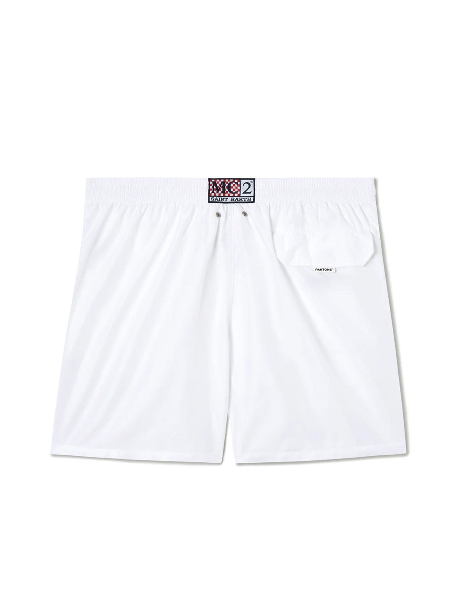 Costume Mare Lighting Pantone Bianco Tinta Unita Special Edition-2