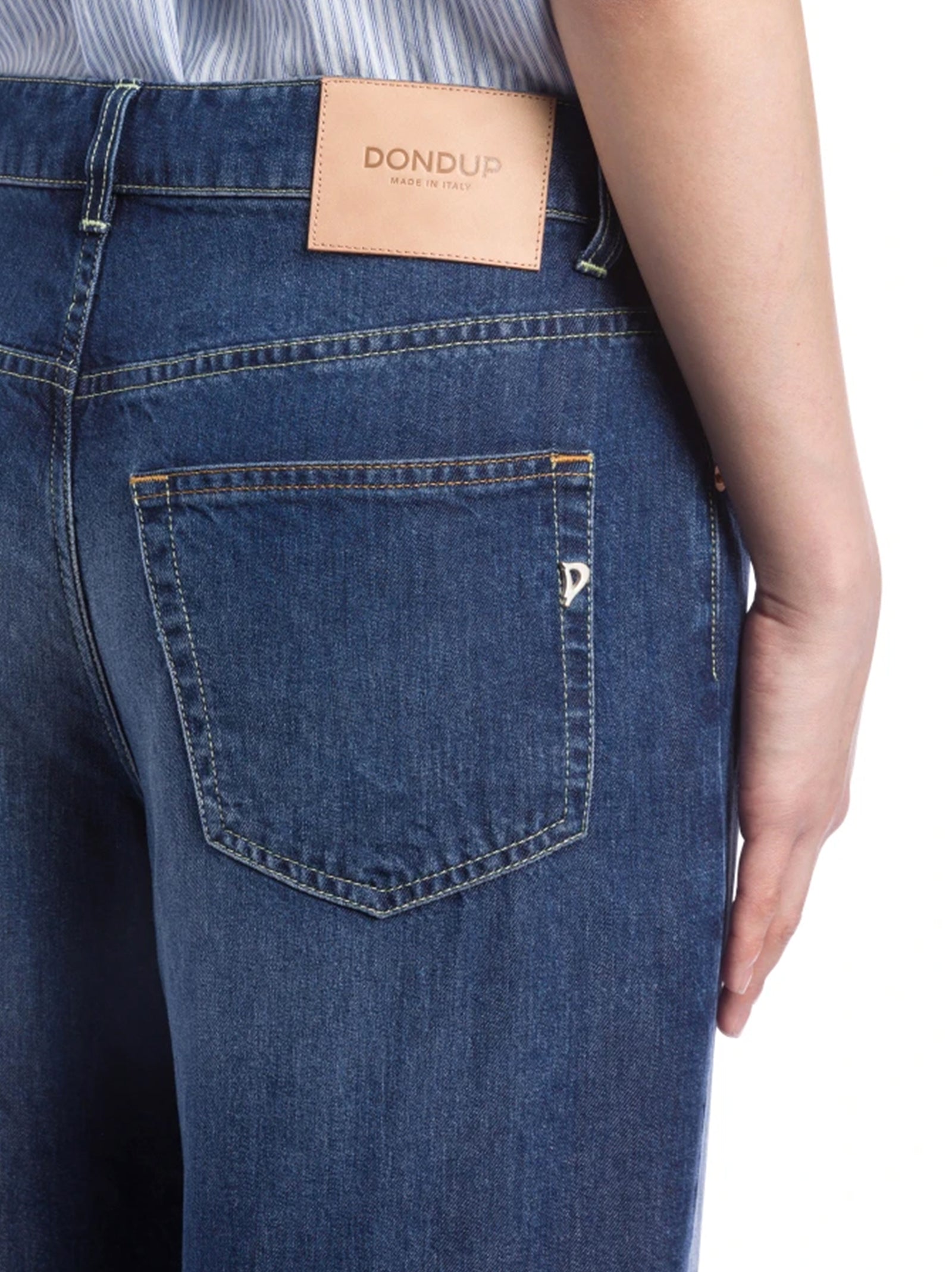 Dondup Jeans Tami Wide Leg Blu-4