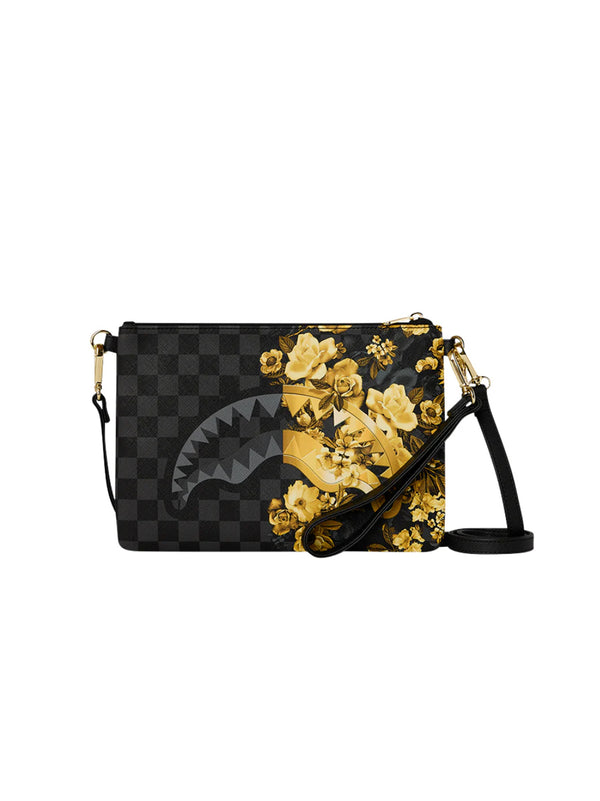 Gold Floral Remix Crossbody Pouchette di SPRAYGROUND - unisex multicolore