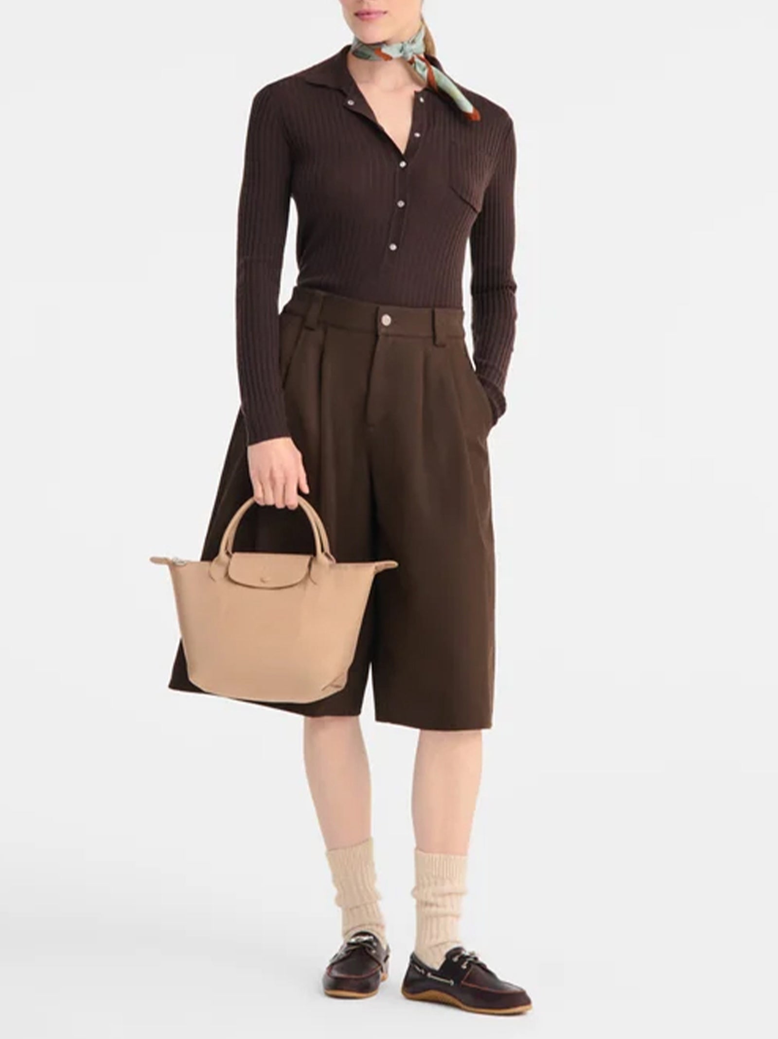 Longchamp Paris Borsa Con Manico S Le Pliage One Beige-2