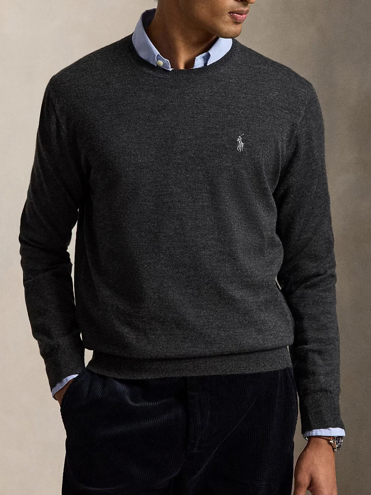 Polo Ralph Lauren Maglia Girocollo Granito-2