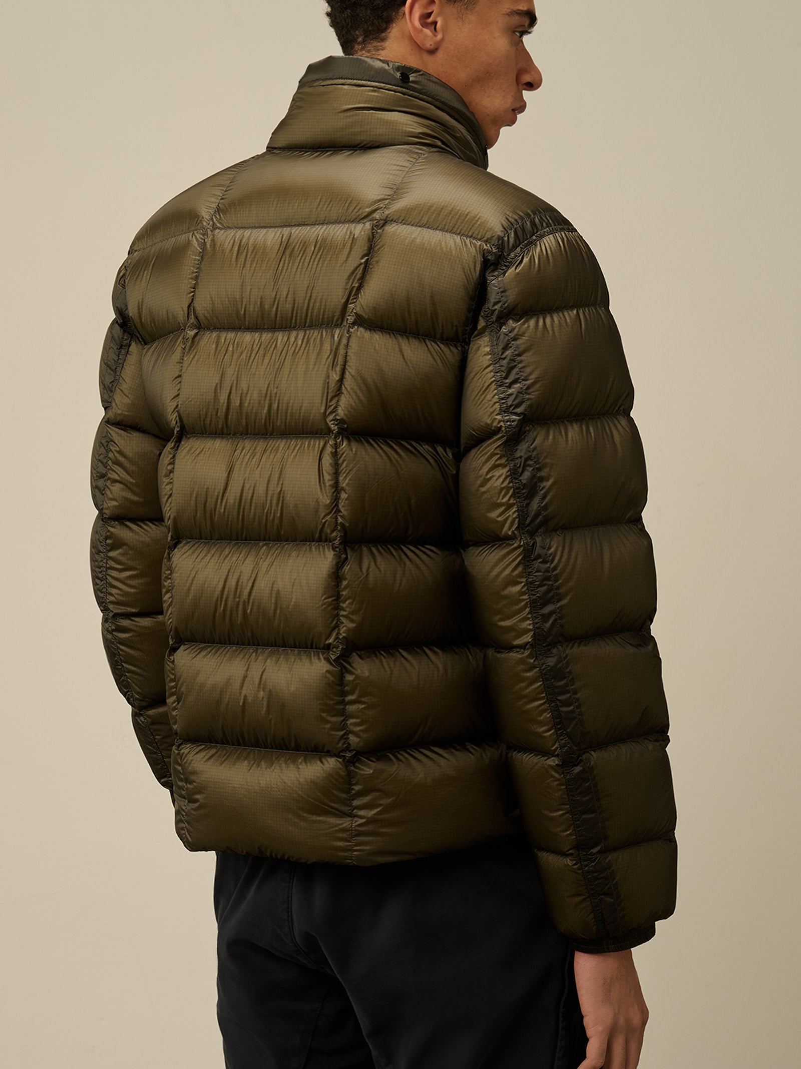 D.D. Shell Hooded Short Down Jacket-3
