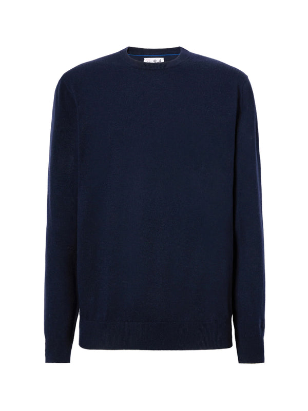 Saint Barth Maglione Regent In Lana E Cashmere Blu Notte
