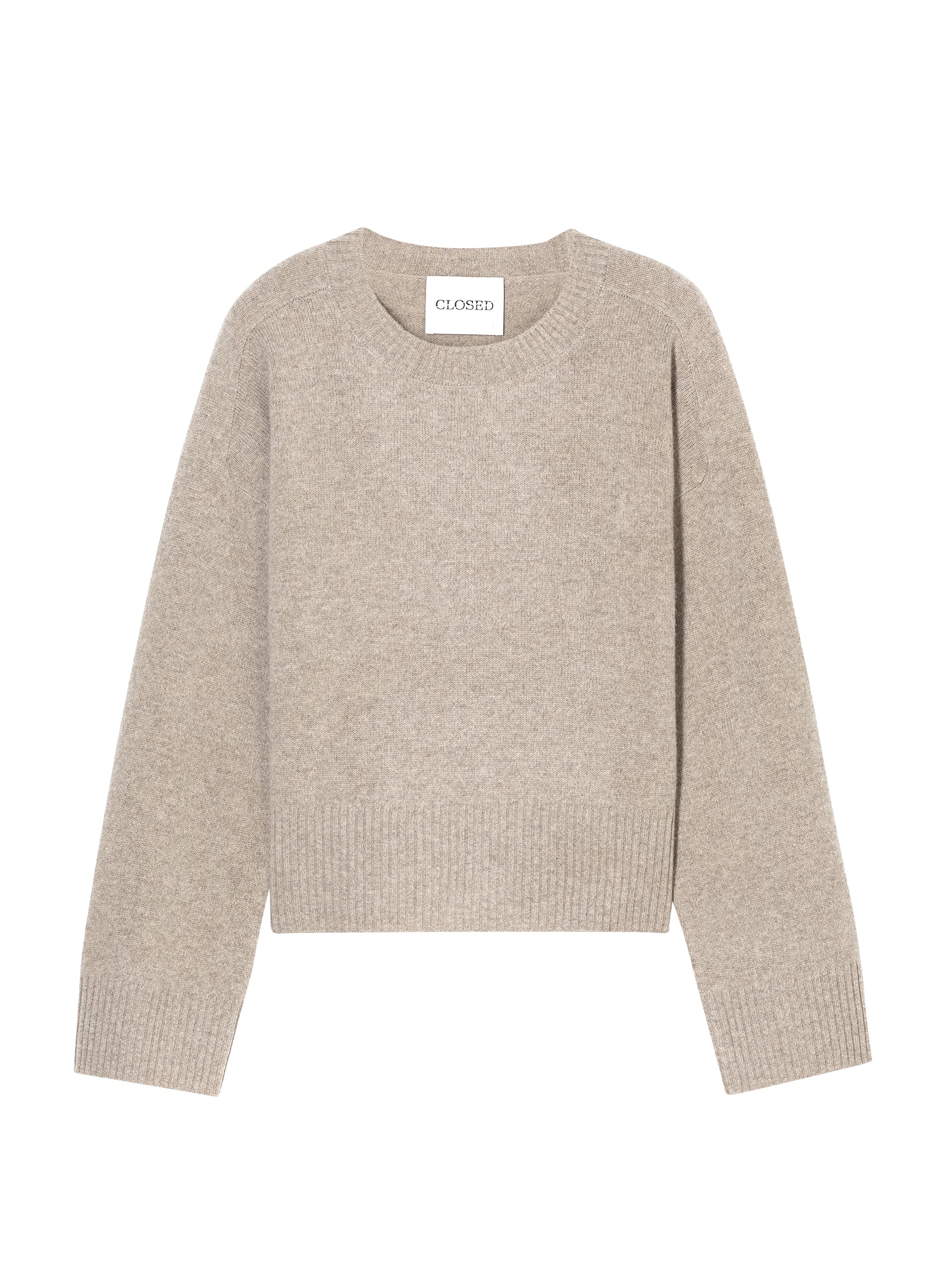 Closed Maglia Girocollo Lana Beige-1